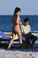 CAMILA MENDES in Bikini at a Beach in Miami 02/01/2024