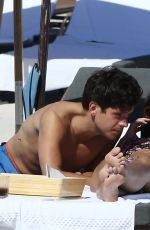 CAMILA MENDES in Bikini at a Beach in Miami 02/03/2024