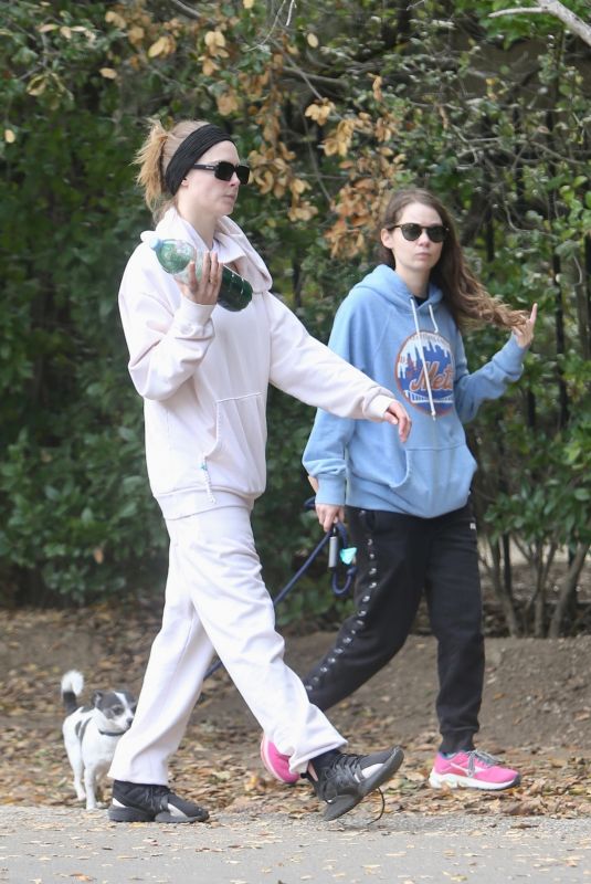 CARA DELEVINGNE and MINKE Out Hiking with Their Dog in Hollywood Hills 01/31/2024