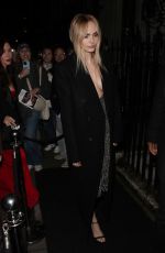 CARA DELEVINGNE Arrives at British Vogue and Tiffany & Co BAFTA Afterparty in London 02/18/2024