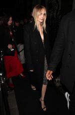 CARA DELEVINGNE Arrives at British Vogue and Tiffany & Co BAFTA Afterparty in London 02/18/2024