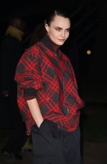 CARA DELEVINGNE at Burberry