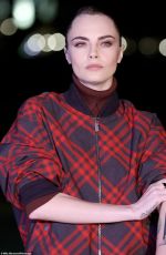 CARA DELEVINGNE at Burberry