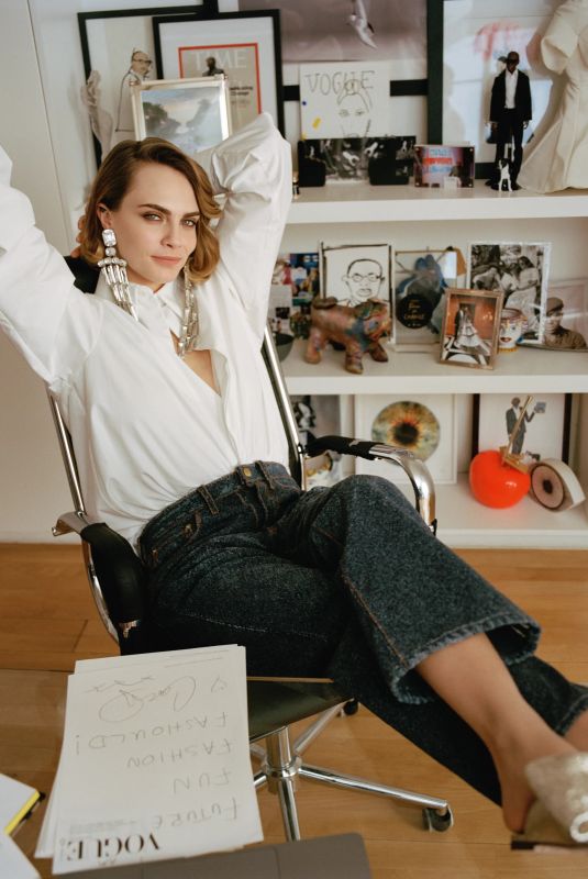 CARA DELEVINGNE for Vogue UK, February 2024