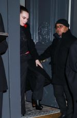 CARA DELEVINGNE Leaves YSL Afterparty in Paris 02/27/2024