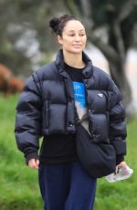 CARA SANTANA and Shannon Leto Out Hiking with Their Dogs in Los Angeles 02/18/2024
