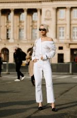 CAROLINE DAUR Arrives at Christian Dior Fashion Show at PFW in Paris 02/27/2024