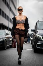 CAROLINE DAUR at Gucci Fashion Show at Milan Fashion Week 02/23/2024