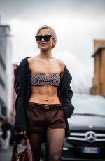 CAROLINE DAUR at Gucci Fashion Show at Milan Fashion Week 02/23/2024