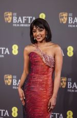 CHARITHRA CHANDRAN at EE Bafta Film Awards 2024 in London 02/18/2024