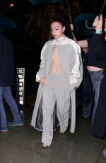 CHARLI XCX Arrives at Warner Bros Music Pre-Grammy Party at Hollywood Athletic Club in Los Angeles 02/01/2024
