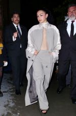 CHARLI XCX Arrives at Warner Bros Music Pre-Grammy Party at Hollywood Athletic Club in Los Angeles 02/01/2024