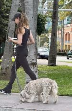 CHARLIE JAVICE on a Dog Walk in Miami Beach 02/23/2024