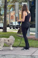 CHARLIE JAVICE on a Dog Walk in Miami Beach 02/23/2024