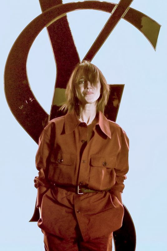 CHARLOTTE GAINSBOURG at Saint Laurent Womenswear Fall/Winter 2024-2025 Show at Paris Fashion Week 02/27/2024