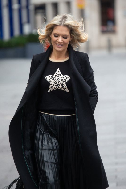 CHARLOTTE HAWKINS Outside Global Radio in London 01/31/2024
