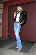 CHARLOTTE MCKINNEY and Janelle Draper Leaves Flappers Comedy Club & Restaurant in Burbank 02/15/2024