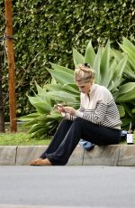 CHARLOTTE MCKINNEY Out and About in Los Angeles 02/20/2024