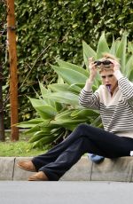 CHARLOTTE MCKINNEY Out and About in Los Angeles 02/20/2024