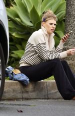 CHARLOTTE MCKINNEY Out and About in Los Angeles 02/20/2024