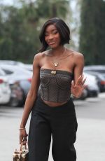 CHELSEA LAZKANI on the Set of Selling Sunset in Los Angeles 02/27/2024