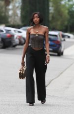 CHELSEA LAZKANI on the Set of Selling Sunset in Los Angeles 02/27/2024