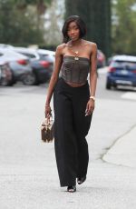 CHELSEA LAZKANI on the Set of Selling Sunset in Los Angeles 02/27/2024