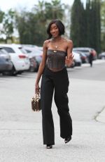 CHELSEA LAZKANI on the Set of Selling Sunset in Los Angeles 02/27/2024