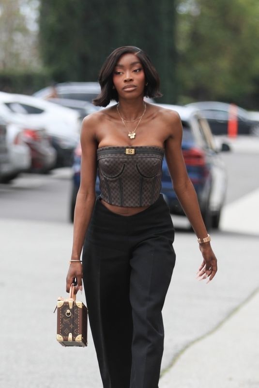 CHELSEA LAZKANI on the Set of Selling Sunset in Los Angeles 02/27/2024