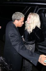 CHER and Alexander A.E. Edwards Arrives at Warner Bros Music Pre-Grammy Party at Hollywood Athletic Club in Los Angeles 02/01/2024
