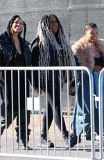 CHLOE and HALLE BAILEY Arrives at Super Bowl in Las Vegas 02/11/2024