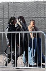 CHLOE and HALLE BAILEY Arrives at Super Bowl in Las Vegas 02/11/2024