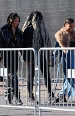 CHLOE and HALLE BAILEY Arrives at Super Bowl in Las Vegas 02/11/2024
