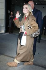 CHLOE FINNEMAN Leaves Drew Barrymore Show in New York 02/27/2024