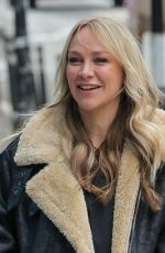 CHLOE MADELEY Arrives at Jeremy Vine TV Show in London 02/20/2024
