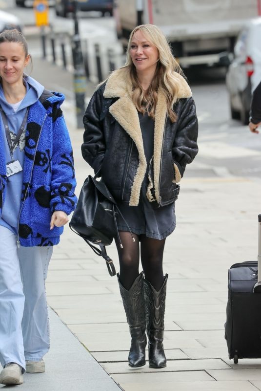 CHLOE MADELEY Arrives at Jeremy Vine TV Show in London 02/20/2024