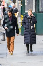 CLAIRE DANES and Hugh Dancy Lot for Lunch in New York 02/21/2024