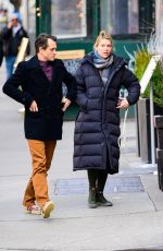 CLAIRE DANES and Hugh Dancy Lot for Lunch in New York 02/21/2024