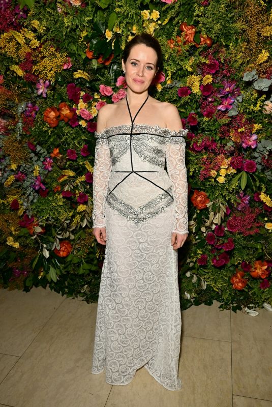 CLAIRE FOY at British Vogue And Tiffany & Co. Afterparty at Annabel