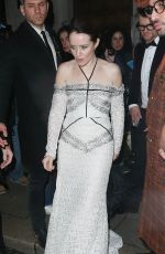 CLAIRE FOY Leaves Netflix BAFTA Awards Afterparty at Chiltern Firehouse in London 02/18/2024