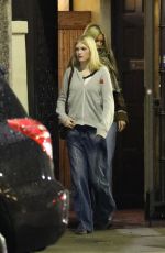 CLAUDIA SCHIFFER and CLEMENTINE POPPY DE VERE DRUMMOND Out for Sushi Dinner at Matsuhisa in Beverly Hills 02/05/2024