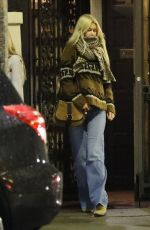 CLAUDIA SCHIFFER and CLEMENTINE POPPY DE VERE DRUMMOND Out for Sushi Dinner at Matsuhisa in Beverly Hills 02/05/2024