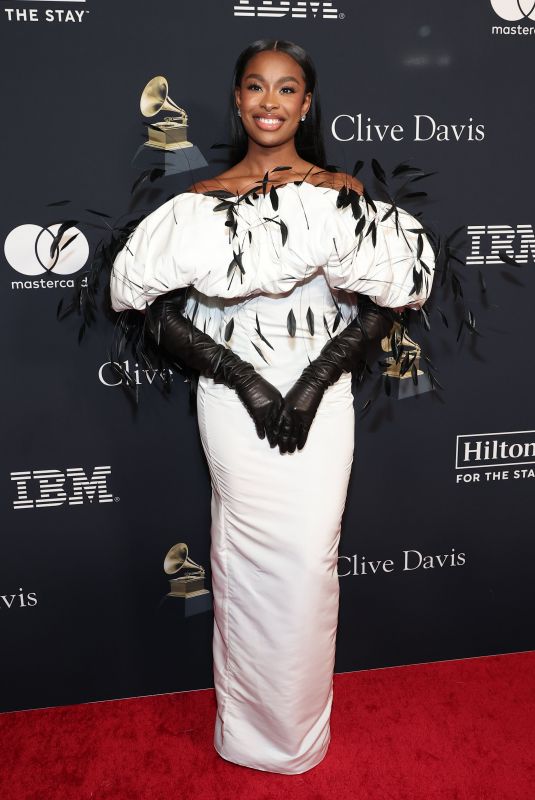 COCO JONES at Clive Davis Pre-Grammy Gala in Los Angeles 02/03/2024