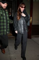 DAKOTA JOHNSON Leaves Greenwich Hotel for a Flight at JFK Airport in New York 02/07/2024