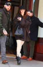 DAKOTA JOHNSON Leaves Greenwich Hotel in New York 02/06/2024