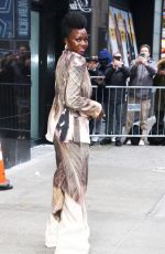 DANAI GURIRA Arrivces at Good Morning America in New York 02/21/2024