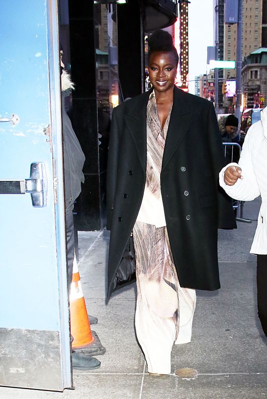 DANAI GURIRA Arrivces at Good Morning America in New York 02/21/2024