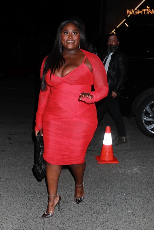 DANIELLE BROOKS Arrives at a Private Event at Catch Steak in Los Angeles 02/22/2024
