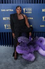 DANIELLE BROOKS at 30th Annual Screen Actors Guild Awards in Los Angeles 02/24/2024