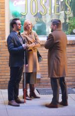DEBORAH ANN WOLL and Elden Henson on the Set of Daredevil in New York 02/05/2024